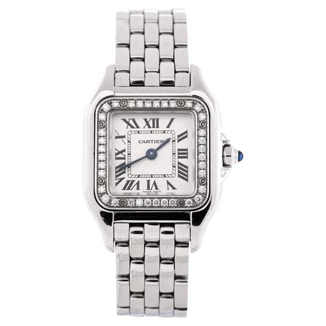 montre cartier noir femme|cartier or et acier.